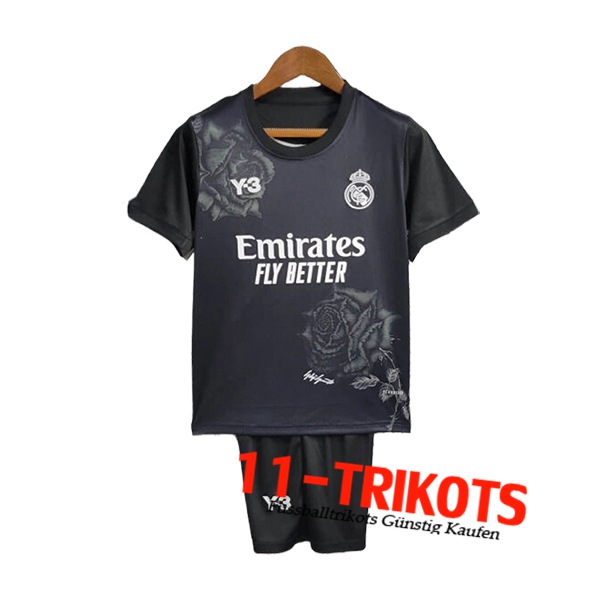 Real Madrid Fussball Trikots Y3 Kinder Special Edition Schwarz 2024/2025