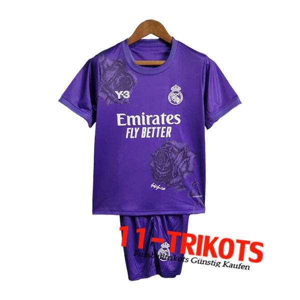 Real Madrid Fussball Trikots Y3 Kinder Special Edition lila 2024/2025