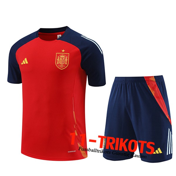 Spanien Trainingstrikot Rot/Blau 2024/2025