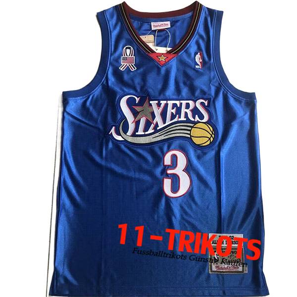 Trikot Philadelphia 76ers Trikot (IVERSON #3) 2024/25 Blau