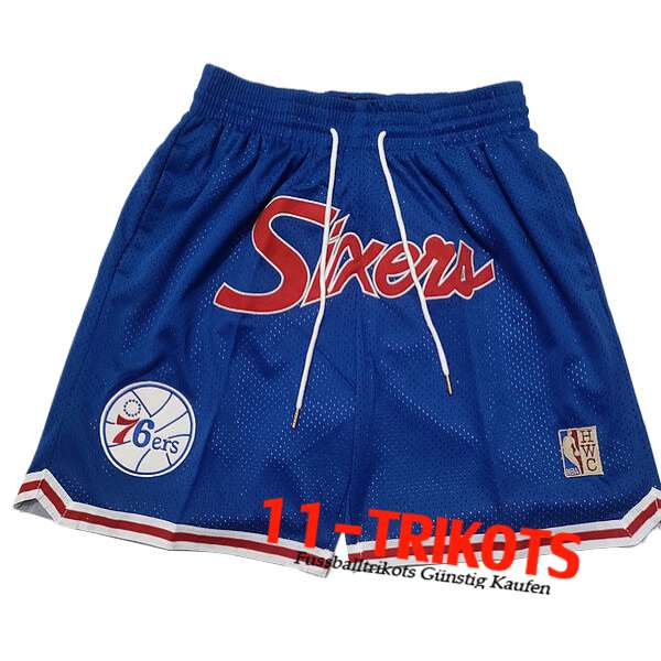 Philadelphia 76ers Shorts NBA 2024/25 Blau/Rot -03