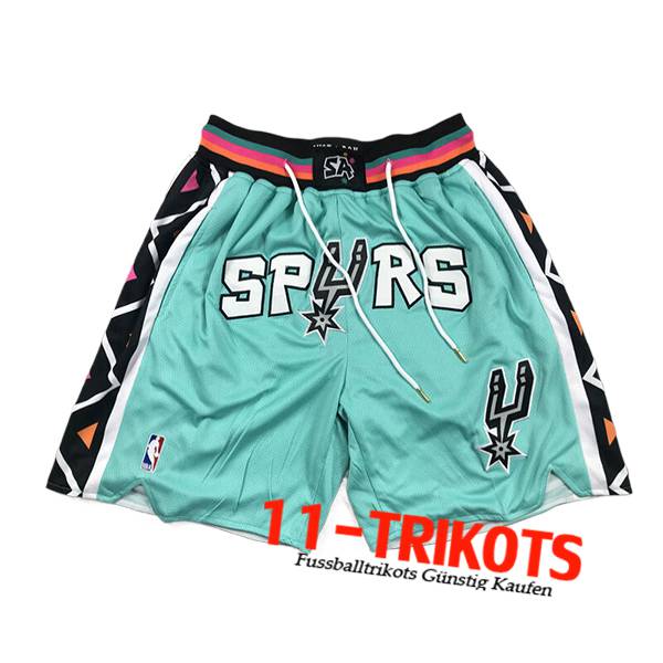 San Antonio Spurs Shorts NBA 2024/25 Grün/Schwarz