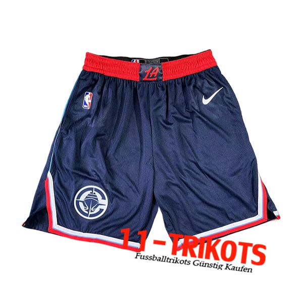 Los Angeles Clipperss Shorts NBA 2024/25 Blau/Rot