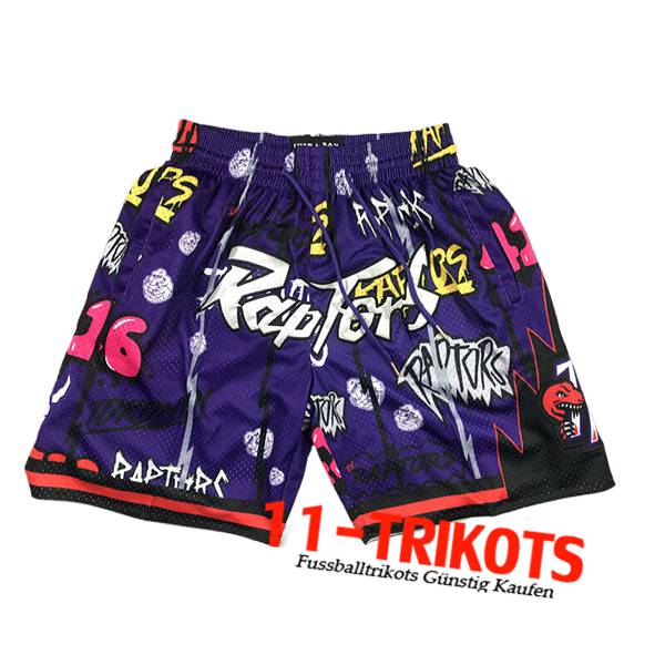 Toronto Raptors Shorts NBA 2024/25 lila/Weiß/Gelb