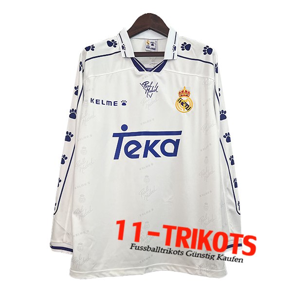 Real Madrid Retro Heimtrikot Langarms 1994/1996