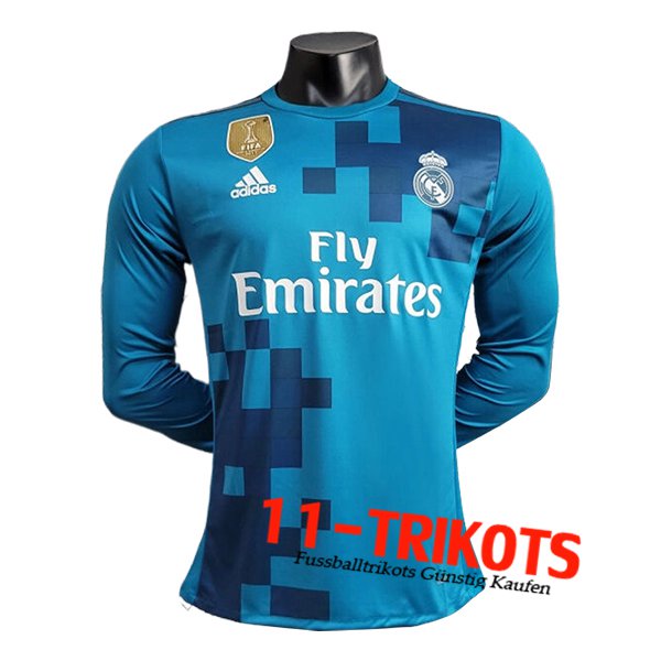 Real Madrid Retro Auswärtstrikot 2 Langarms 2017/2018