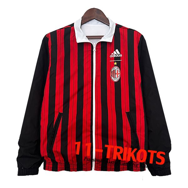 AC Milan Windjacke Schwarz/Rot 2024/2025