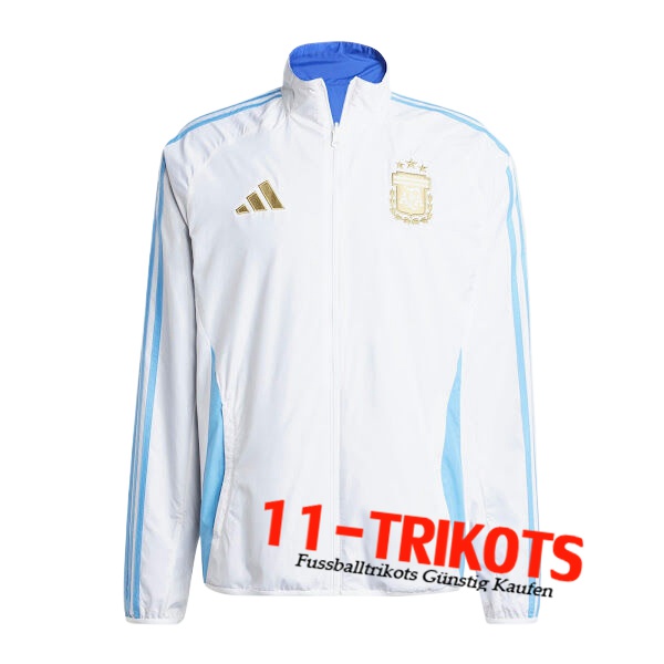 Argentinien Windjacke Weiß/Blau 2024/2025