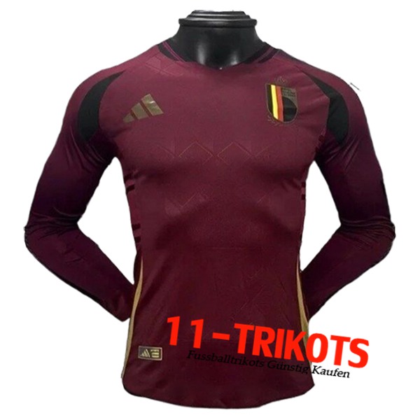 Belgien Fussball Trikots Heimtrikot Langarms 2024/2025