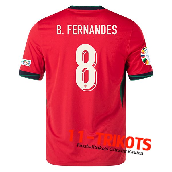 Portugal (B. FERNANDES #8) 2024/2025 Heimtrikot