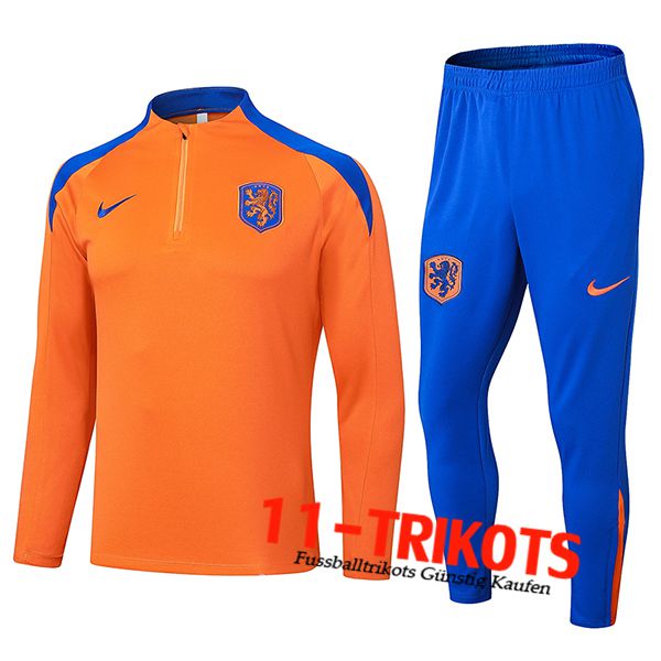 Niederlande Trainingsanzug Orange/Blau 2024/2025