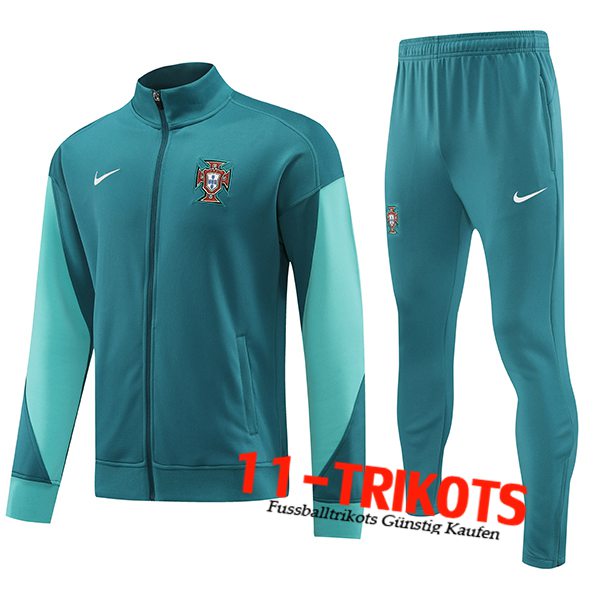 Portugal Trainingsanzug Trainingsjacke Grün 2024/2025