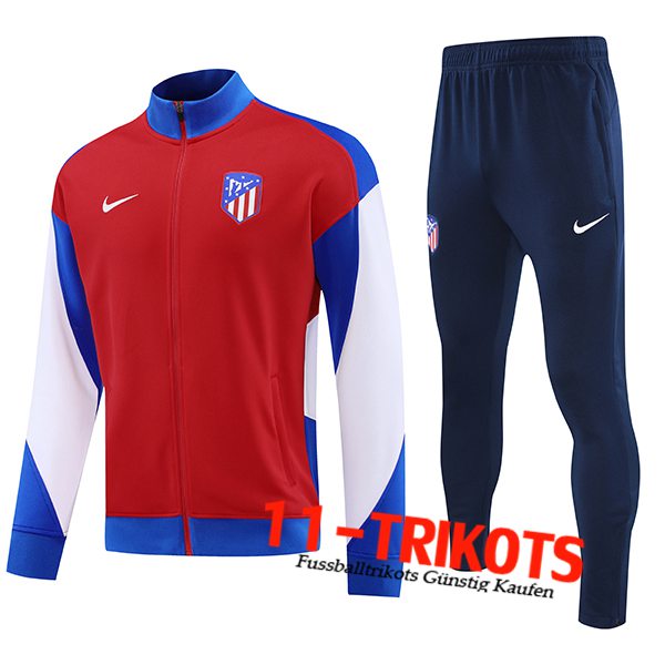 Atletico Madrid Trainingsanzug Trainingsjacke Rot/Blau/Weiß 2024/2025