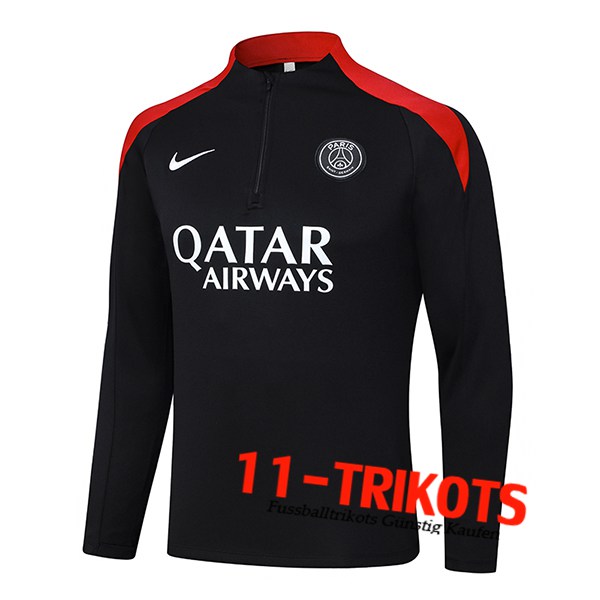 PSG Training Sweatshirt Schwarz/Rot 2024/2025