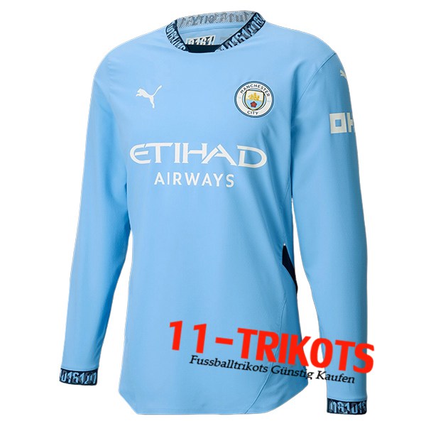 Neues Manchester City Heimtrikot Langarms 2024/2025