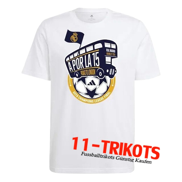 Real Madrid Fussball Trikots T-Shirt Cotton Weiß 2024/2025