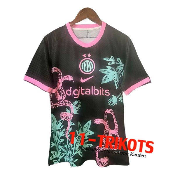 Inter Milan Fussball Trikots Champion 2 Schwarz/Rosa 2024/2025