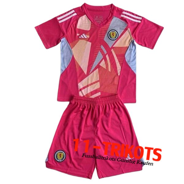 Schottland Fussball Trikots Kinder Torhuter Rosa 2024/2025