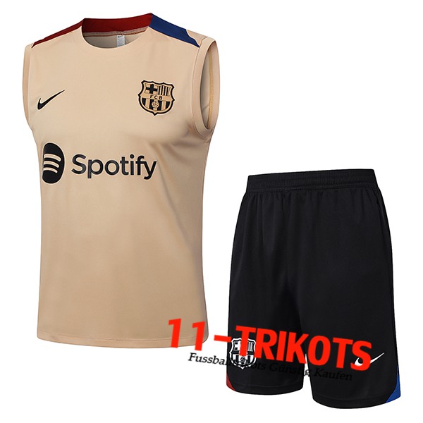 FC Barcelona Trainings-Tanktop Braun/Blau/Rot 2024/2025