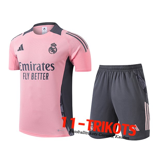 Real Madrid Trainingstrikot Rosa/Grau 2024/2025