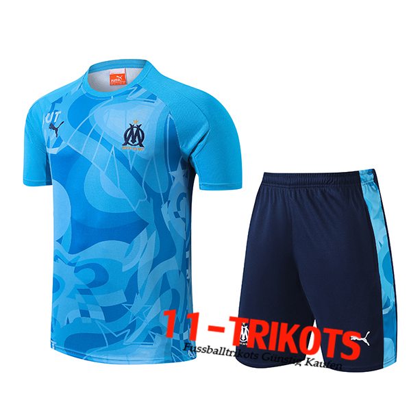 Marseille Trainingstrikot Blau 2024/2025