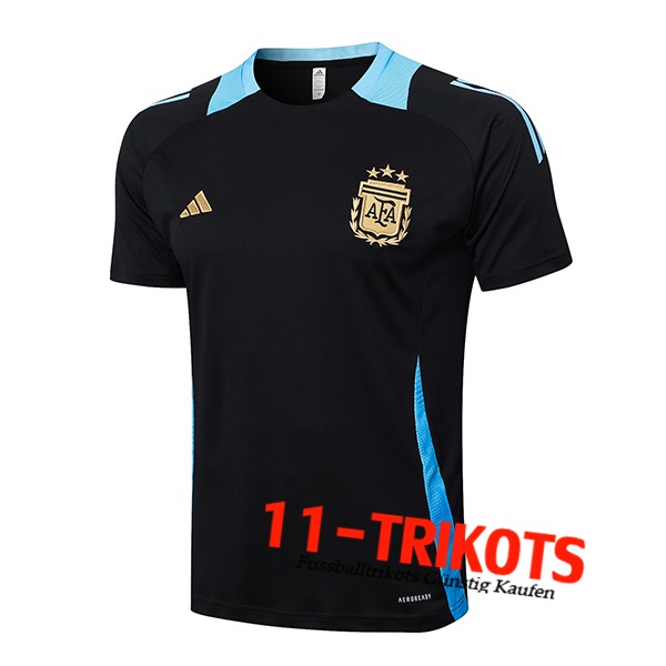 Argentinien Trainingstrikot Schwarz/Blau 2024/2025