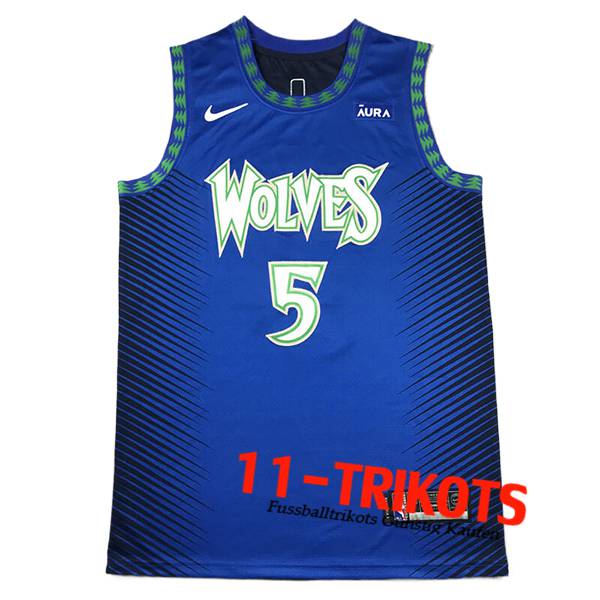 Minnesota Timberwolves Trikot (EDWARDS #5) 2024/25 Blau/Schwarz/Grün