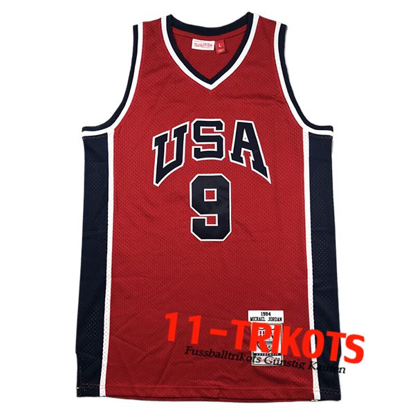 USA Trikot (#9) 2024/25 Rot/Schwarz/Weiß