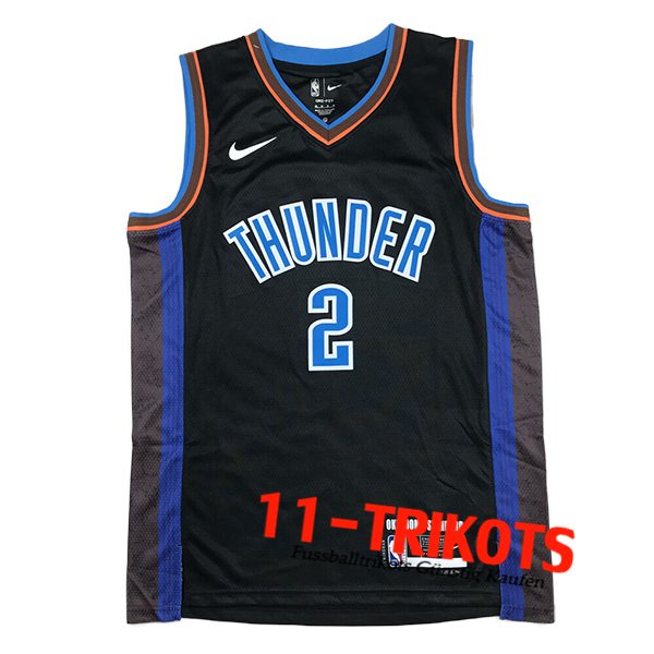 Oklahoma City Thunder Trikot (GILGEOUS-ALEXANDER #2) 2024/25 Schwarz/Blau