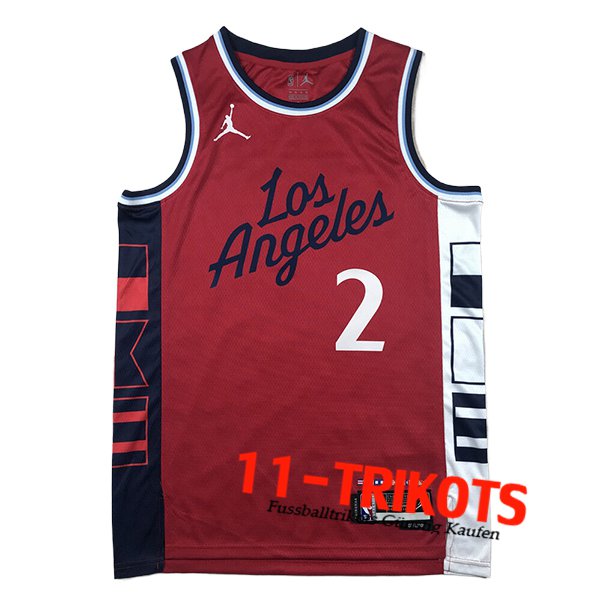 Los Angeles Clippers Trikot (LEONARD #2) 2024/25 Rot/Schwarz/Weiß