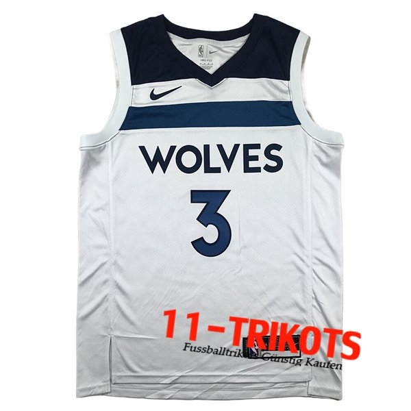 Minnesota Timberwolves Trikot (McDANIELS #3) 2024/25 Weiß/Blau -02