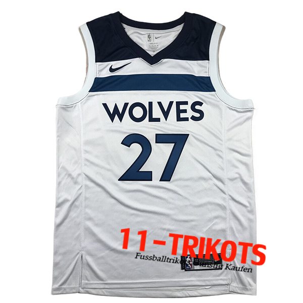 Minnesota Timberwolves Trikot (GOBERT #27) 2024/25 Weiß/Blau -02