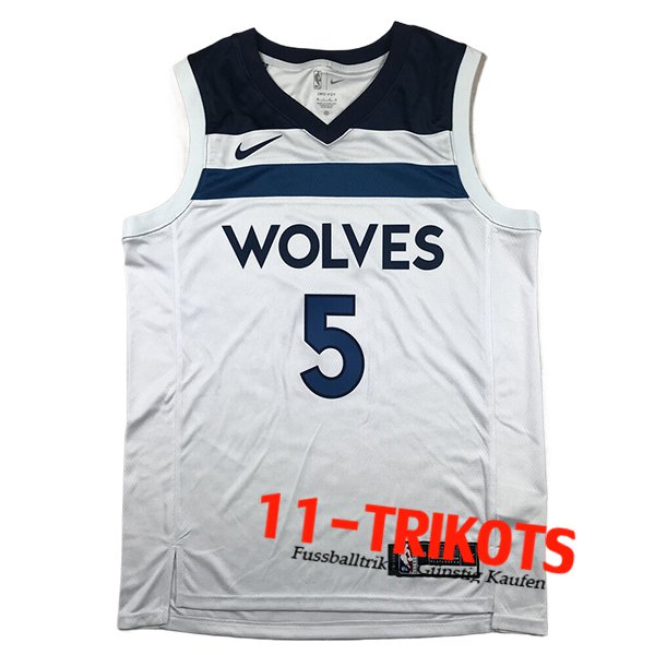 Minnesota Timberwolves Trikot (EDWARDS #5) 2024/25 Weiß/Blau -02