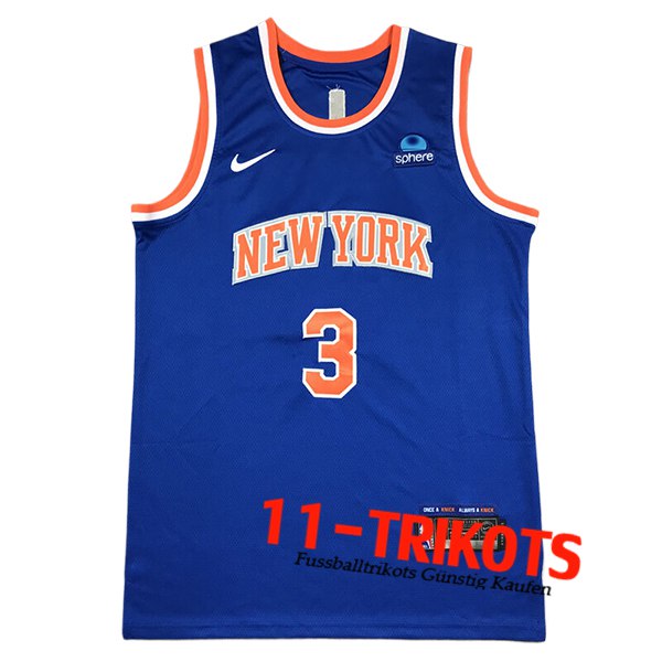 New York Knicks Trikot (HART #3) 2024/25 Blau/Orange -02