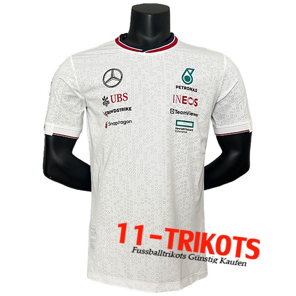 T-Shirt F1 Mercedes Benz Team Weiß/Grau 2024