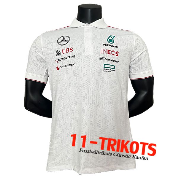 Polo F1 Mercedes Benz Team Weiß/Grau 2024