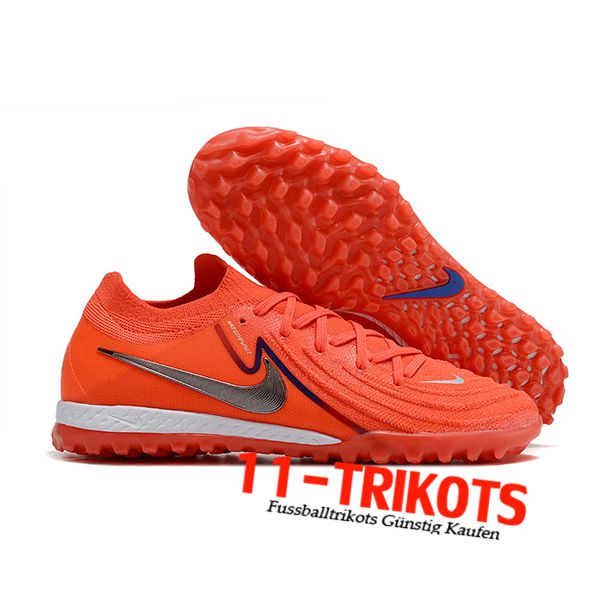 Nike Fussballschuhe Phantom GX II Elite TF Orange/Grau