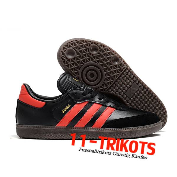 Adidas Fussballschuhe SAMBA MESSI INDOOR BOOTS Schwarz/Rot