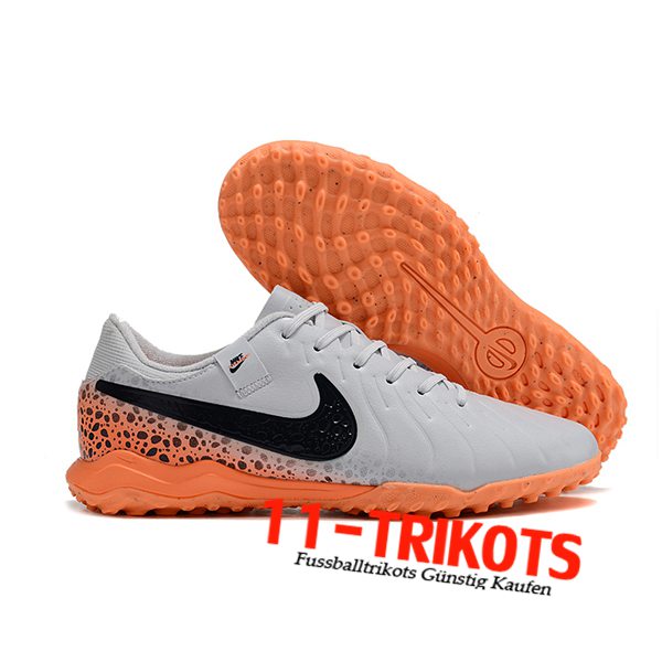 Nike Fussballschuhe Tiempo Legend X Academy TF Grau/Schwarz/Orange