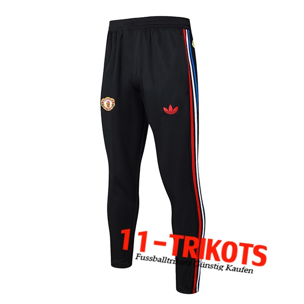 Manchester United Trainingshose Schwarz 2024/2025