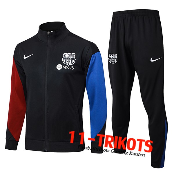 FC Barcelona Trainingsanzug Trainingsjacke Schwarz/Rot/Blau 2024/2025