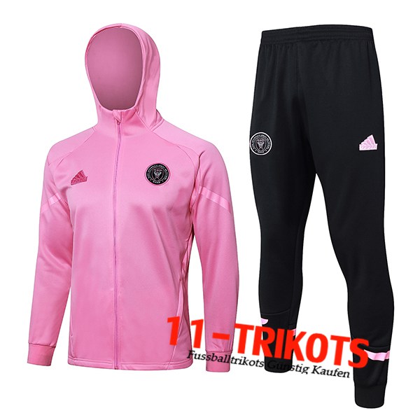 Inter Miami CF Trainingsanzug Mit Kapuze Trainingsjacke Windbreaker Rosa 2024/2025