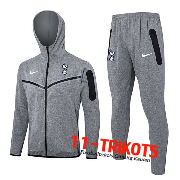 Tottenham Hotspur Trainingsanzug Mit Kapuze Trainingsjacke Windbreaker Grau 2024/2025