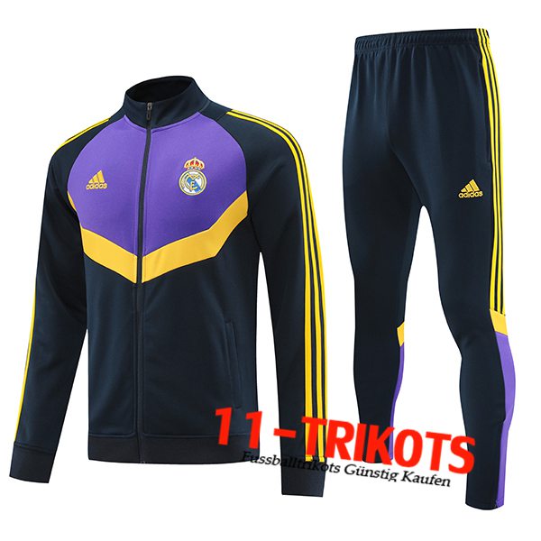 Real Madrid Trainingsanzug Trainingsjacke Schwarz/lila/Gelb 2024/2025