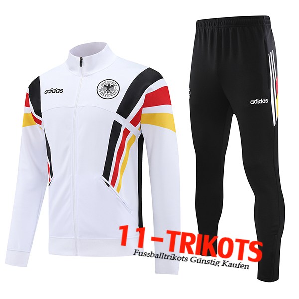 Deutschland Trainingsanzug Trainingsjacke Weiß/Schwarz/Rot/Gelb 2024/2025