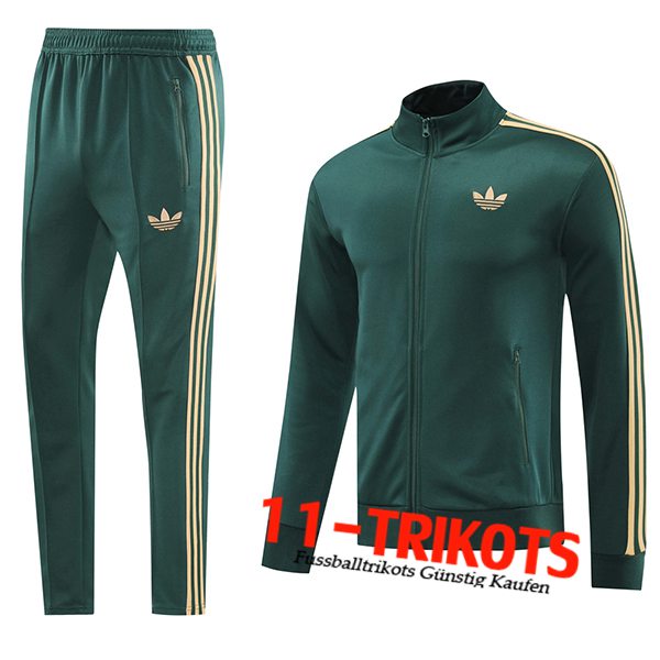 Adidas Trainingsanzug Trainingsjacke Grün/Gelb 2024/2025