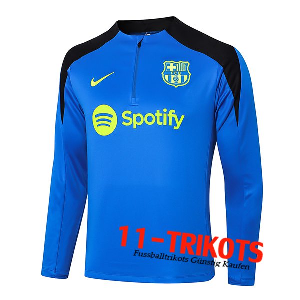 FC Barcelona Training Sweatshirt Blau/Schwarz 2024/2025