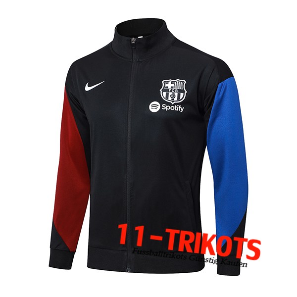 FC Barcelona Trainingsjacke Schwarz/Rot/Blau 2024/2025