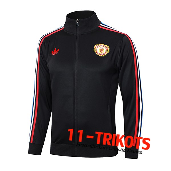 Manchester United Trainingsjacke Schwarz 2024/2025