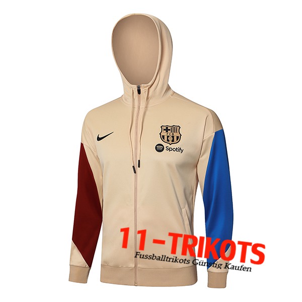 FC Barcelona Trainingsjacke Mit Kapuze Gelb/Blau/Rot 2024/2025